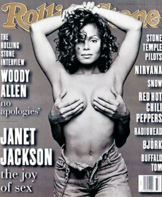 the iconic Janet Jackson "Rolling Stone" magazine cover